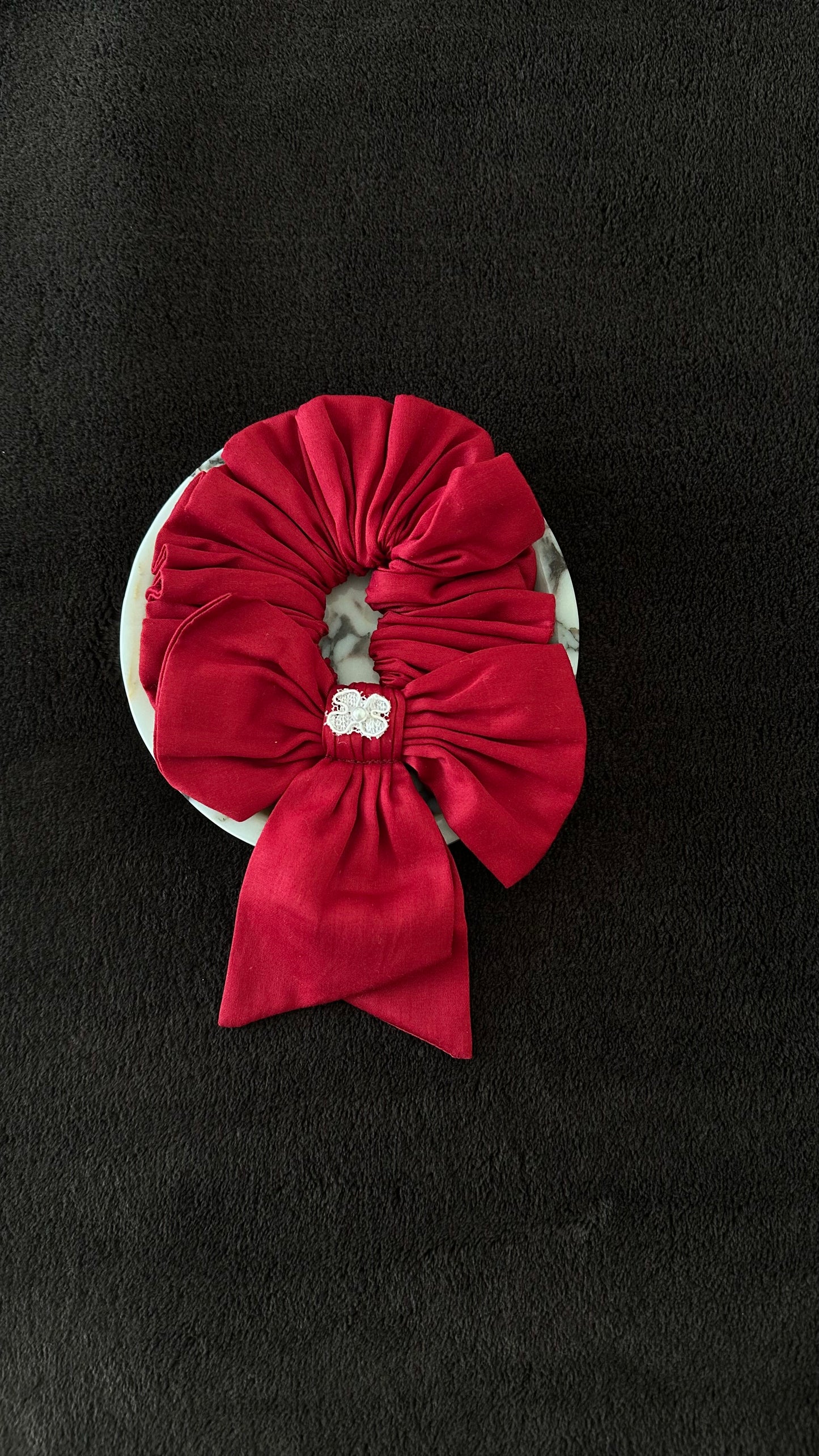 Midnight Red Scrunchie