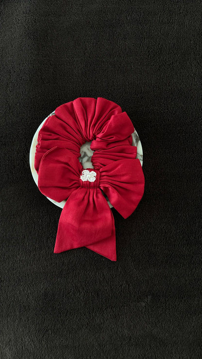Midnight Red Scrunchie